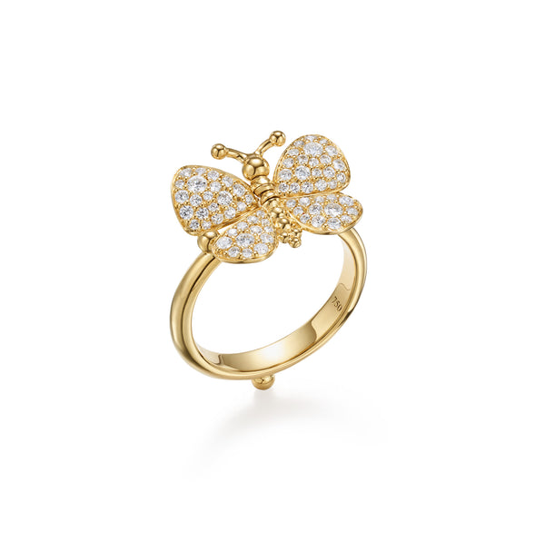 18K Snow Butterfly Ring