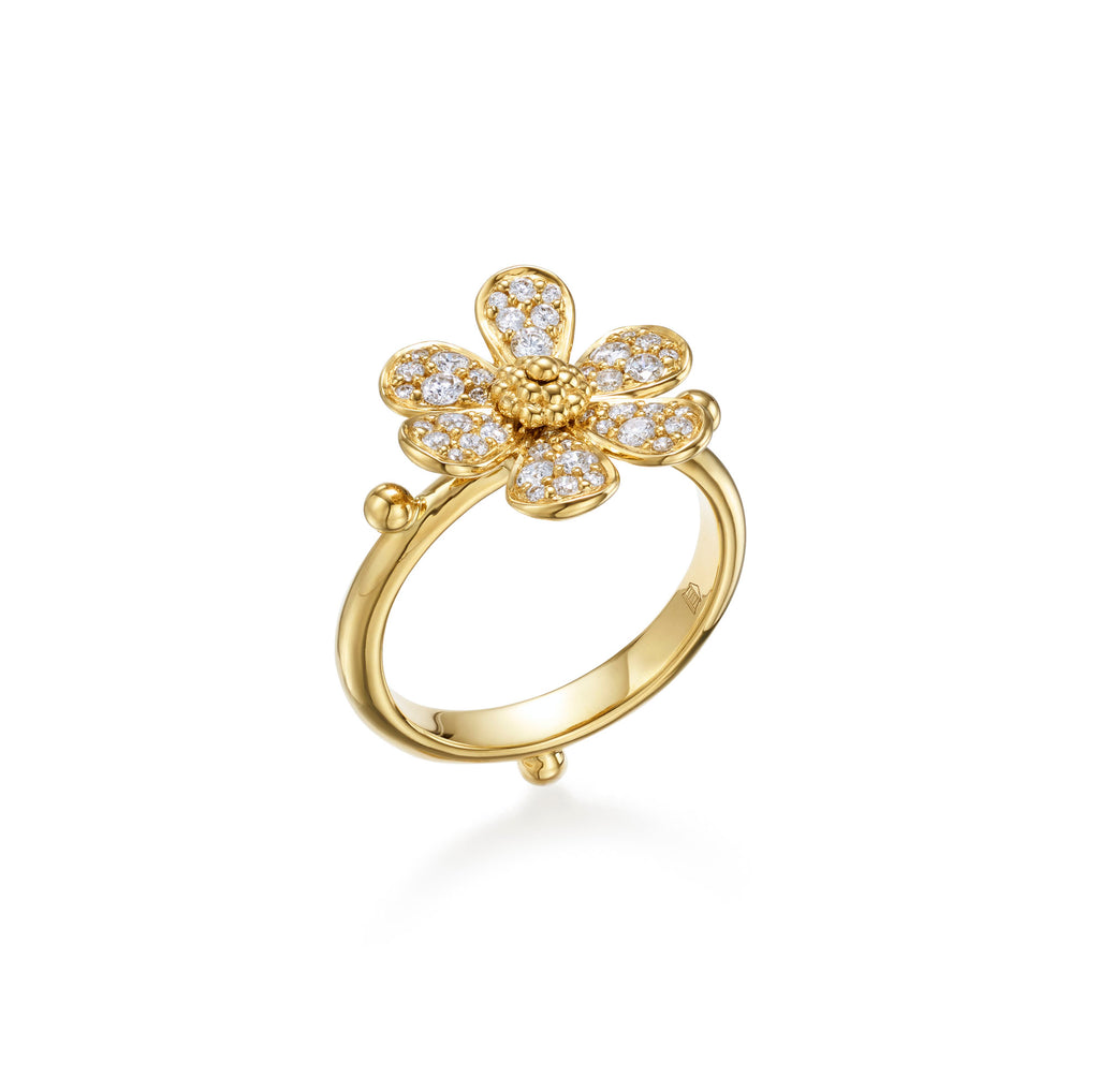 18K Snow Flower Ring – Temple St. Clair