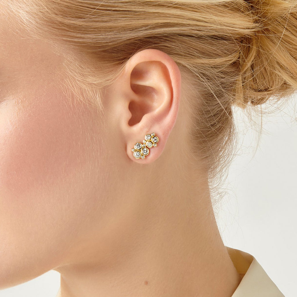 Diamond earrings 18k gold Clearance