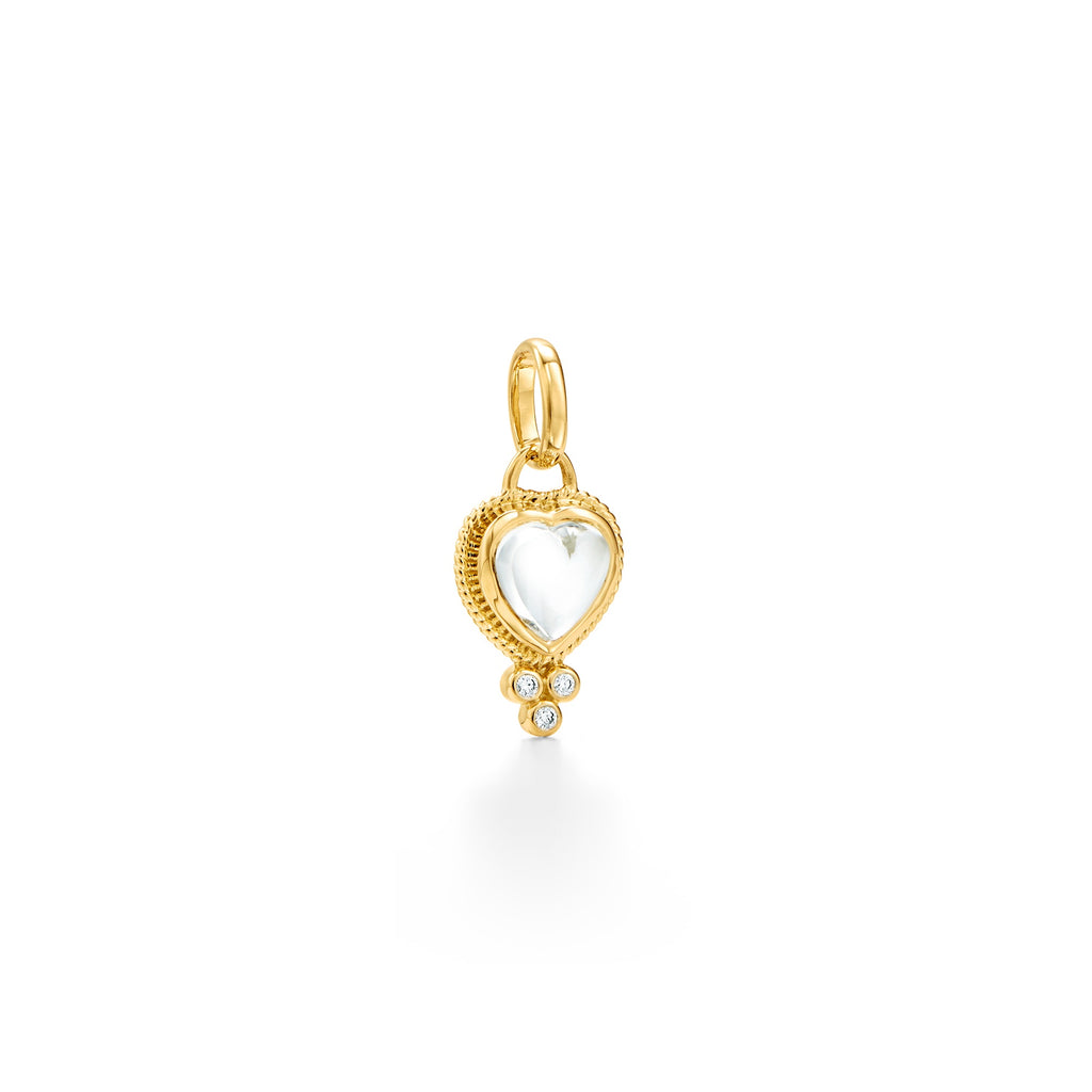 18K Rock Crystal Heart Pendant – Temple St. Clair