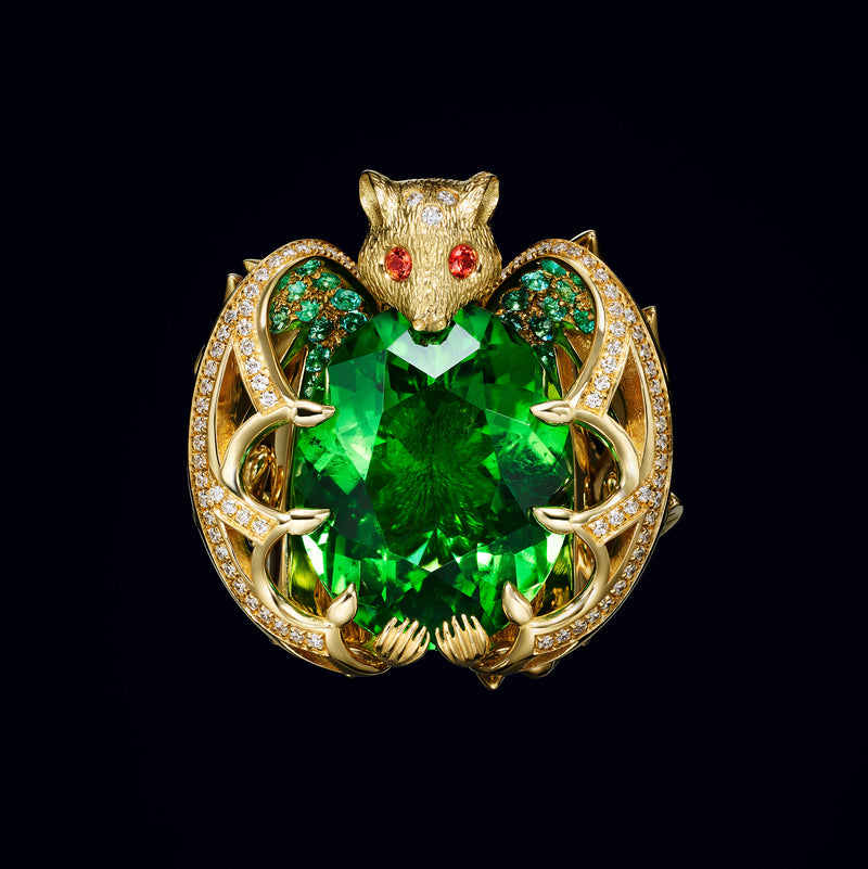 18K Bat Ring