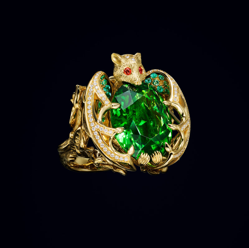 18K Bat Ring