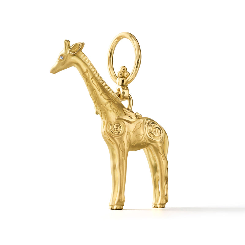 18K Large Twiga Giraffe Pendant