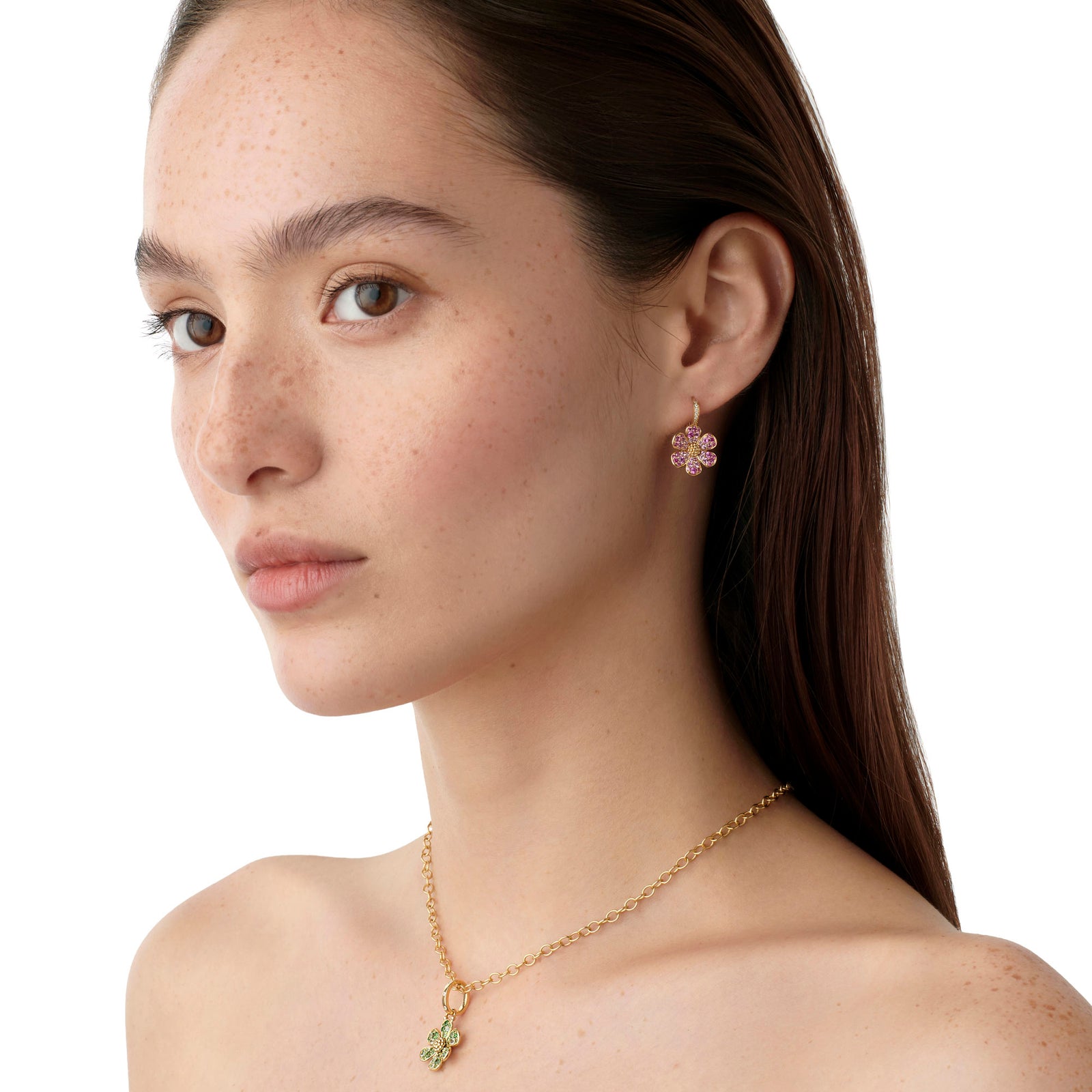 18K Flower Power Earrings – Temple St. Clair