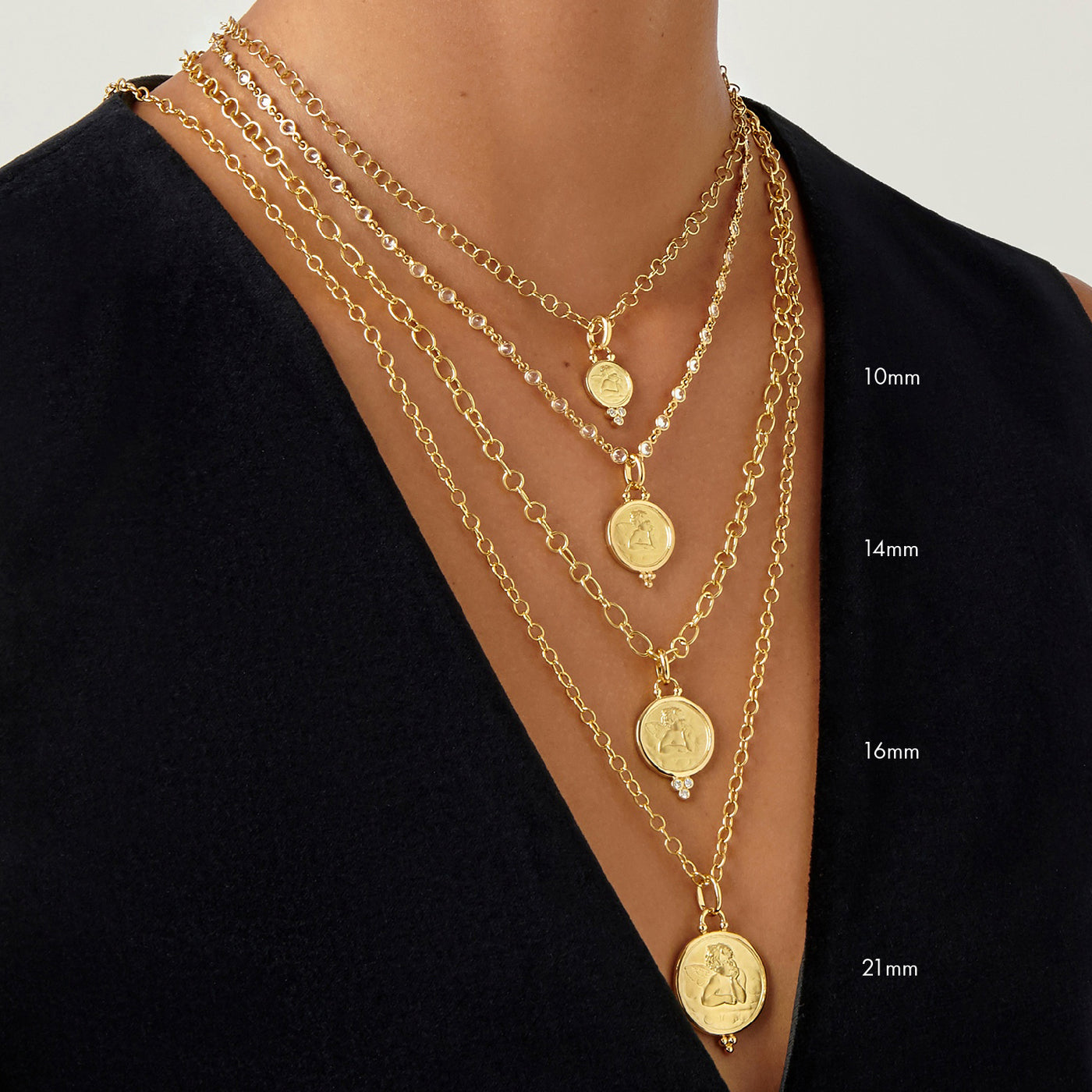 フランス　天使　エンジェル　クリスチャン　k18 18K Angel Pendant – Temple St. Clair