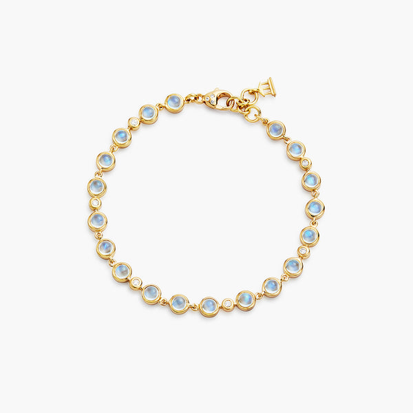 18K Blue Moon Link Bracelet