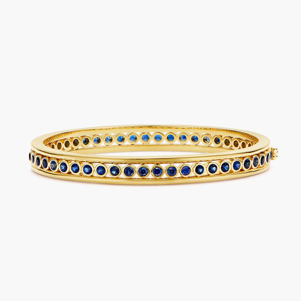 18K Blue Sapphire Eternity Bracelet