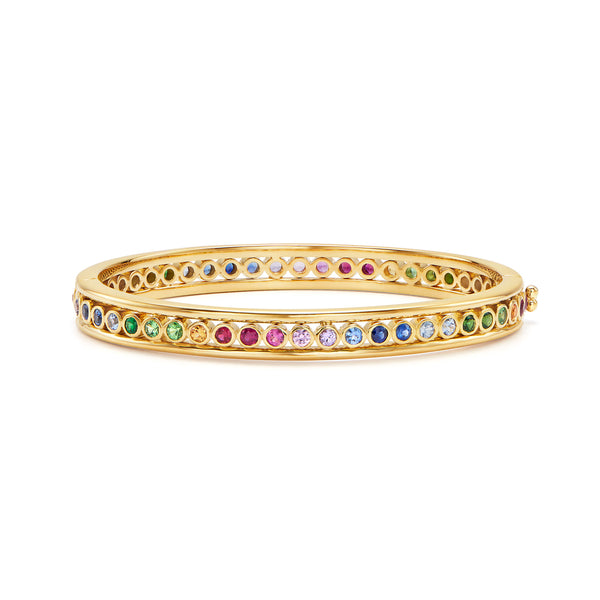 18K Rainbow Eternity Bracelet