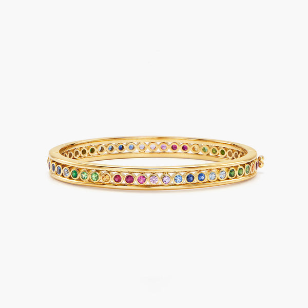 18K Rainbow Eternity Bracelet