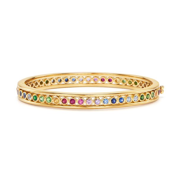 18K Rainbow Eternity Bracelet