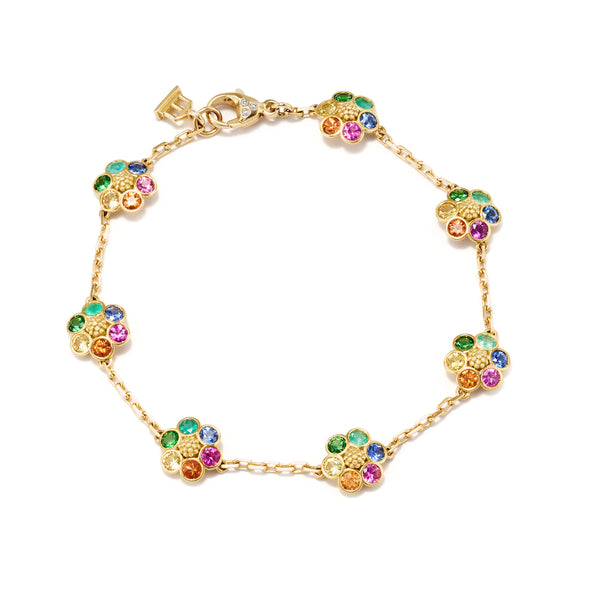 18K Fiori Link Bracelet