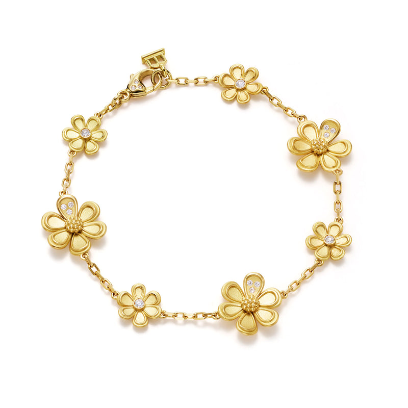 18K Golden Flower Bracelet