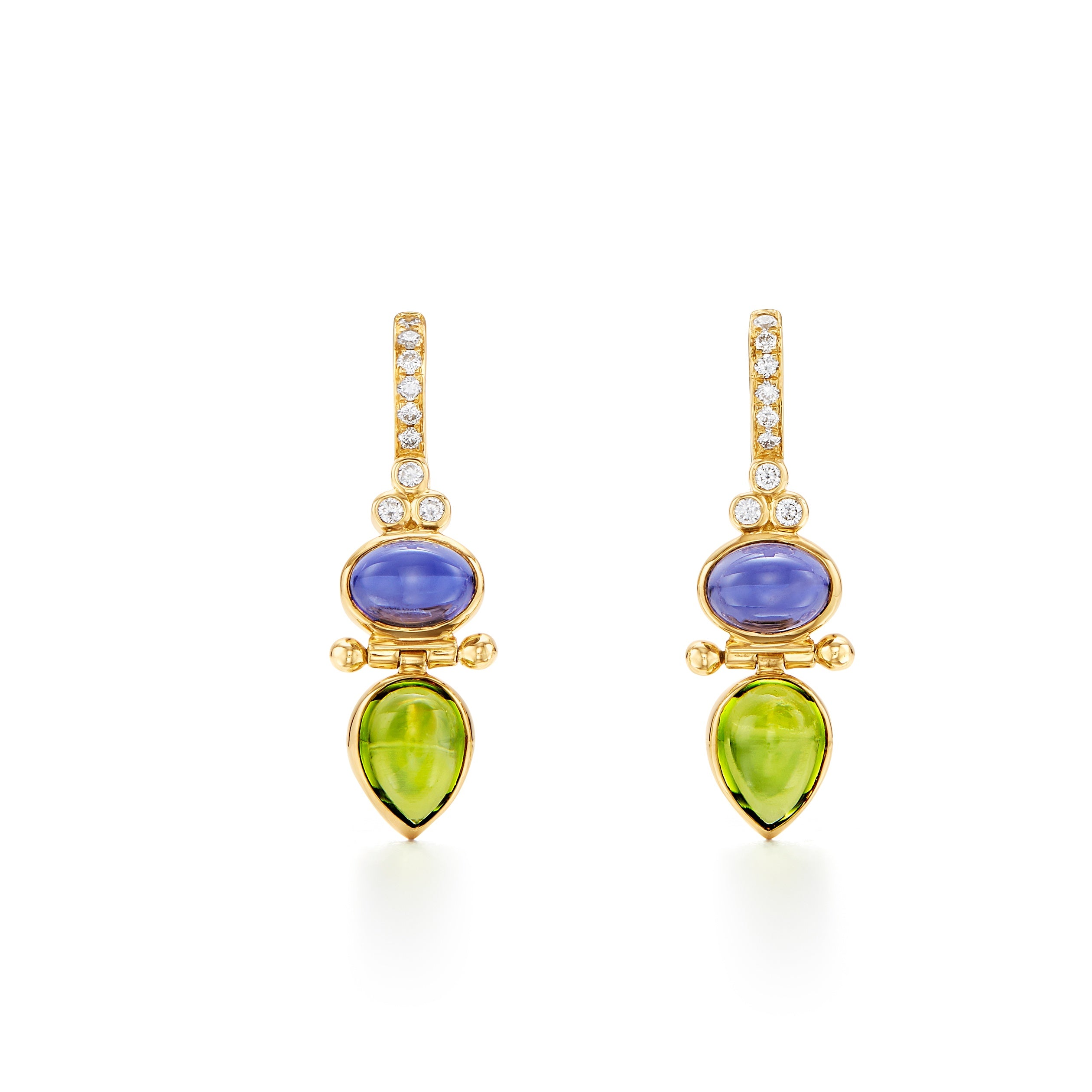 [Golden dew] 韓国☆18K Gold☆Deuternals3 D Earrings Golden dew jewelry korea