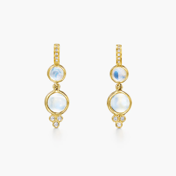 18K Lunar Drop Earrings