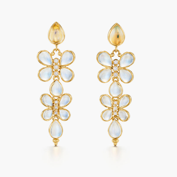 18K Luna Flutter Drop Earrings