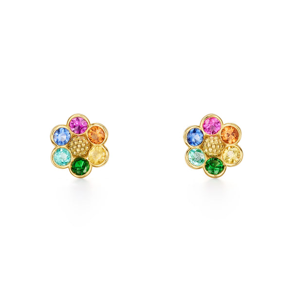 18K Fiori Post Earrings