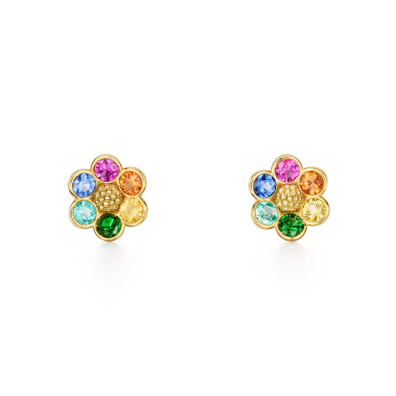 18K Fiori Post Earrings