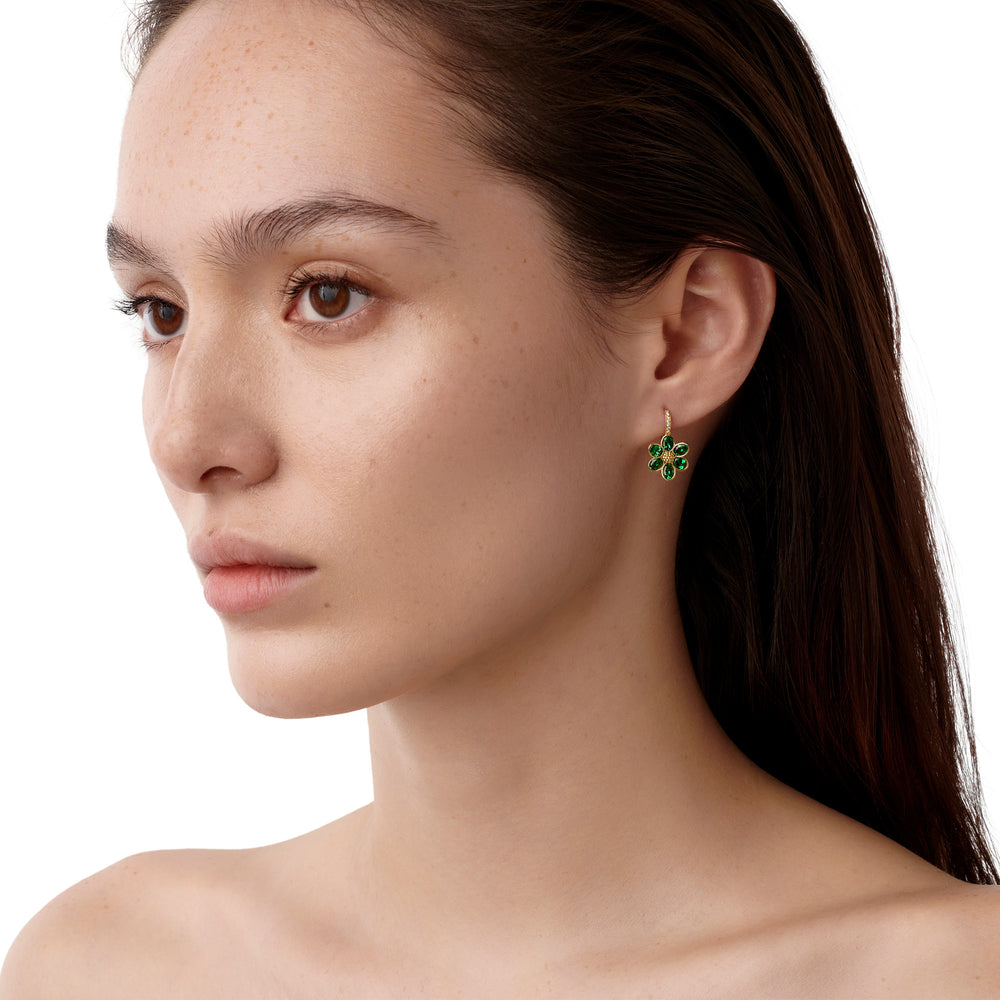 18K Tsavorite Fiori Earrings
