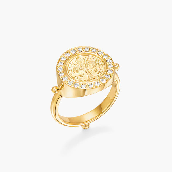 18K Small Giglio Ring