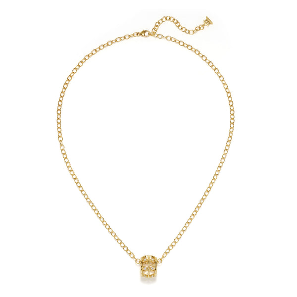 18K Vine Charm Necklace