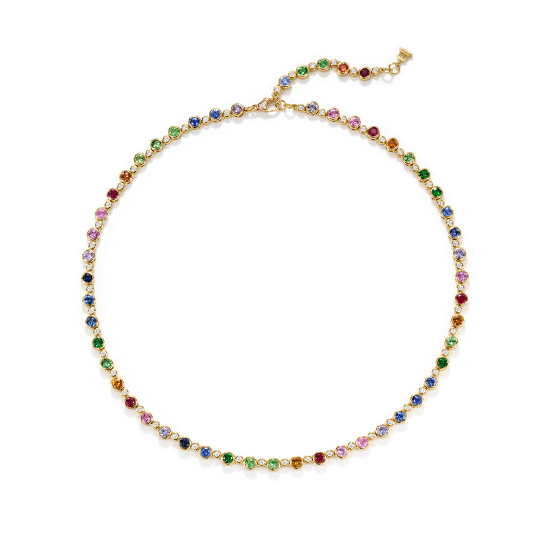 18K Rainbow Link Necklace
