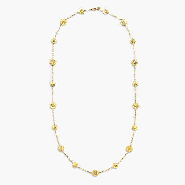 18K 19 Motif Orbit Necklace