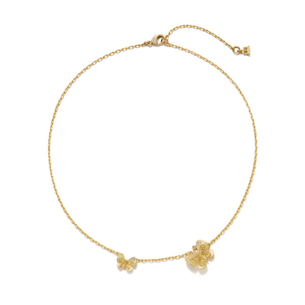 18K Golden Butterfly Necklace