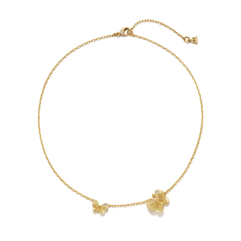 18K Golden Butterfly Necklace