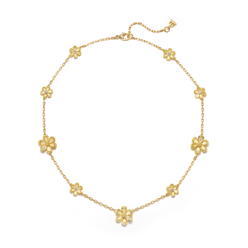 18K Golden Flower Necklace