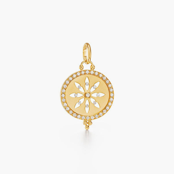 18K Diamond Sorcerer Cutout Pendant