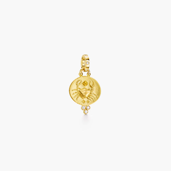 18K Cancer Pendant