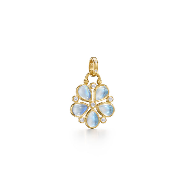 18K Luna Flower Pendant