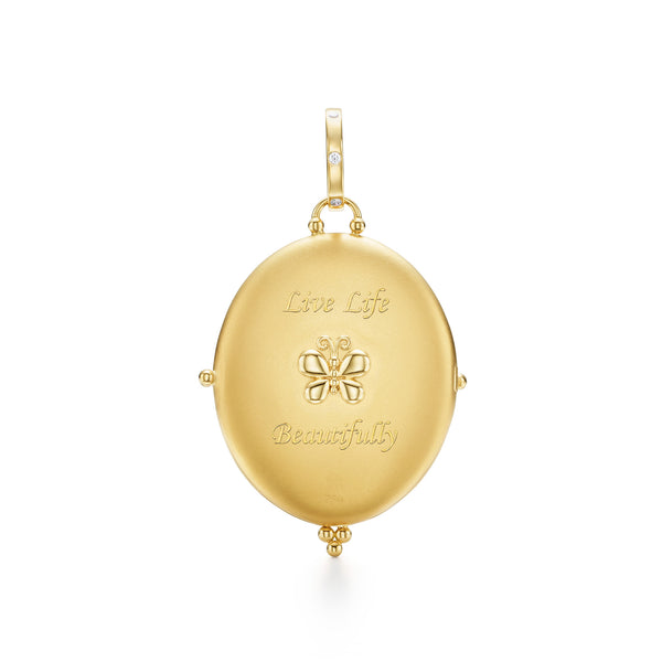 18K Precious Flutter Locket