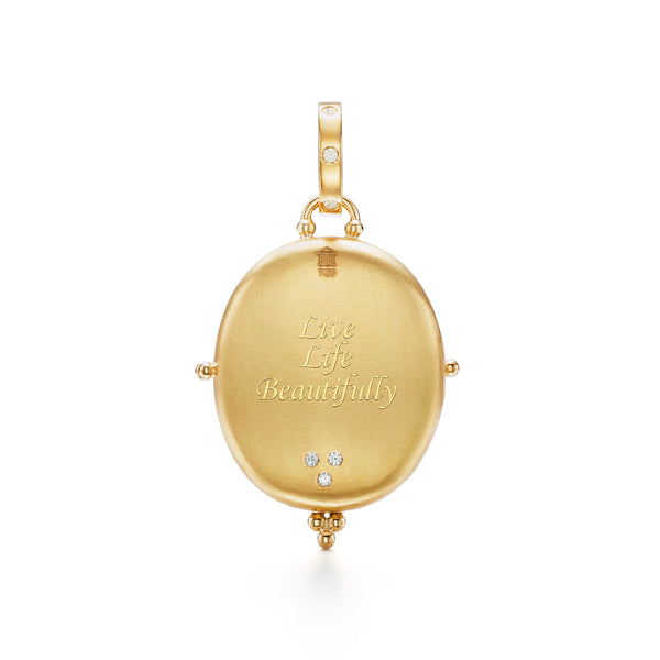 18K Dragonfly Locket