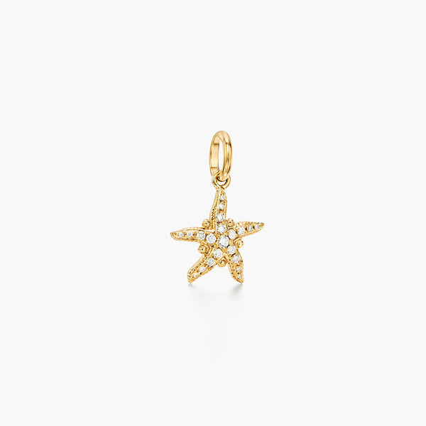 18K Diamond Sea Star Pendant