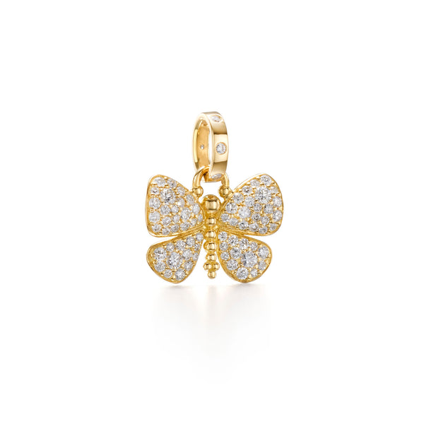 18K Snow Butterfly Pendant