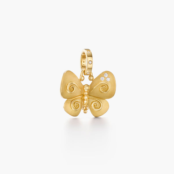 18K Golden Butterfly Pendant