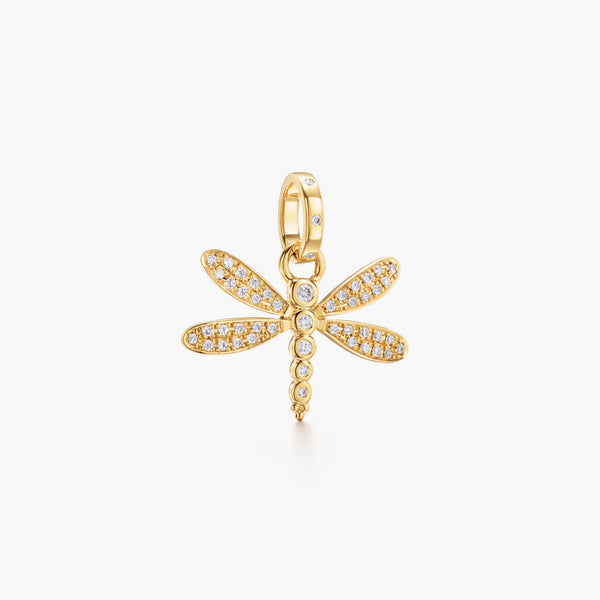 18K Dragonfly Pendant