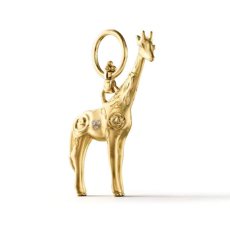 18K Large Twiga Giraffe Pendant