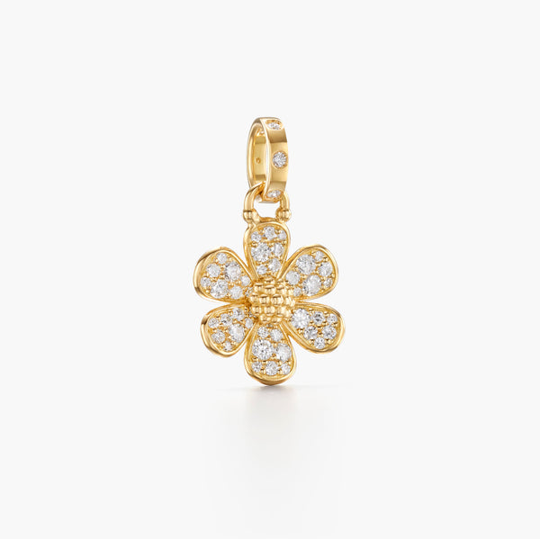 18K Snow Flower Pendant