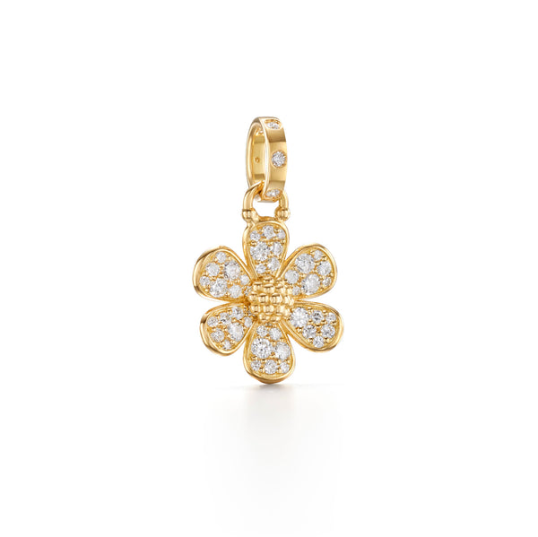 18K Snow Flower Pendant