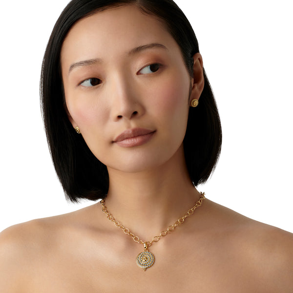 18K Small Lunar Glow Pendant