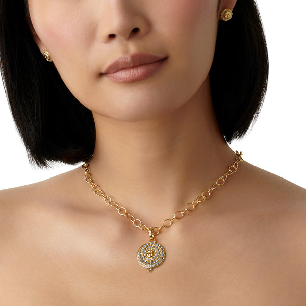 18K Small Lunar Glow Pendant