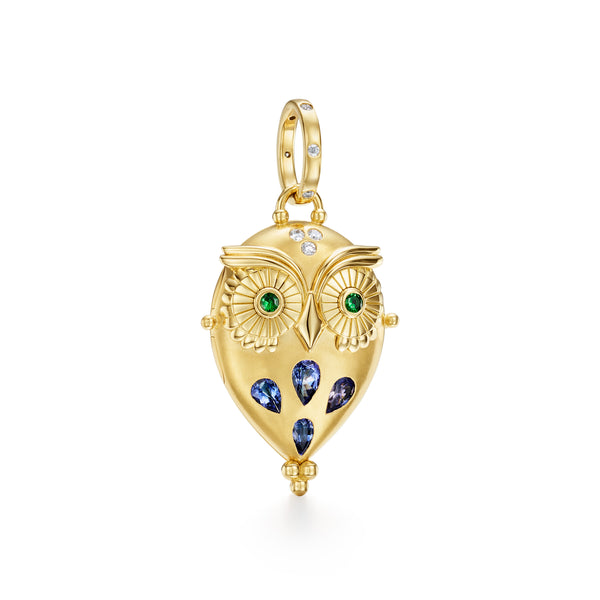 18K Tanzanite Night Owl Locket