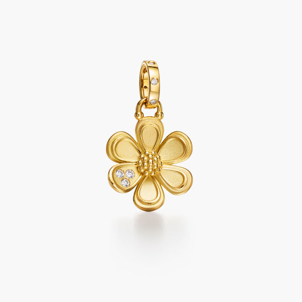 18K Golden Flower Pendant