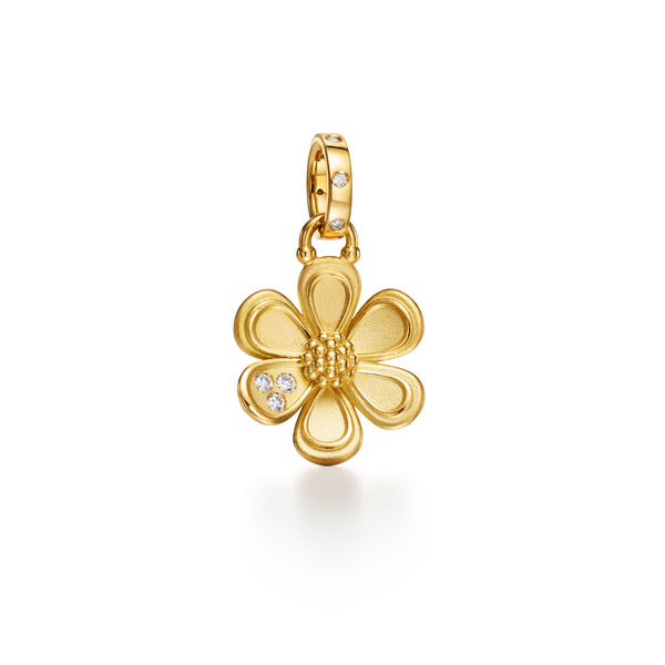 18K Golden Flower Pendant