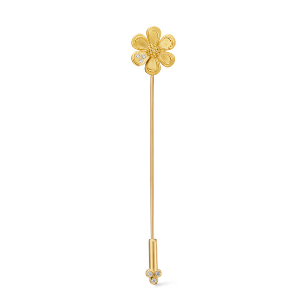 18k Golden Flower Pin