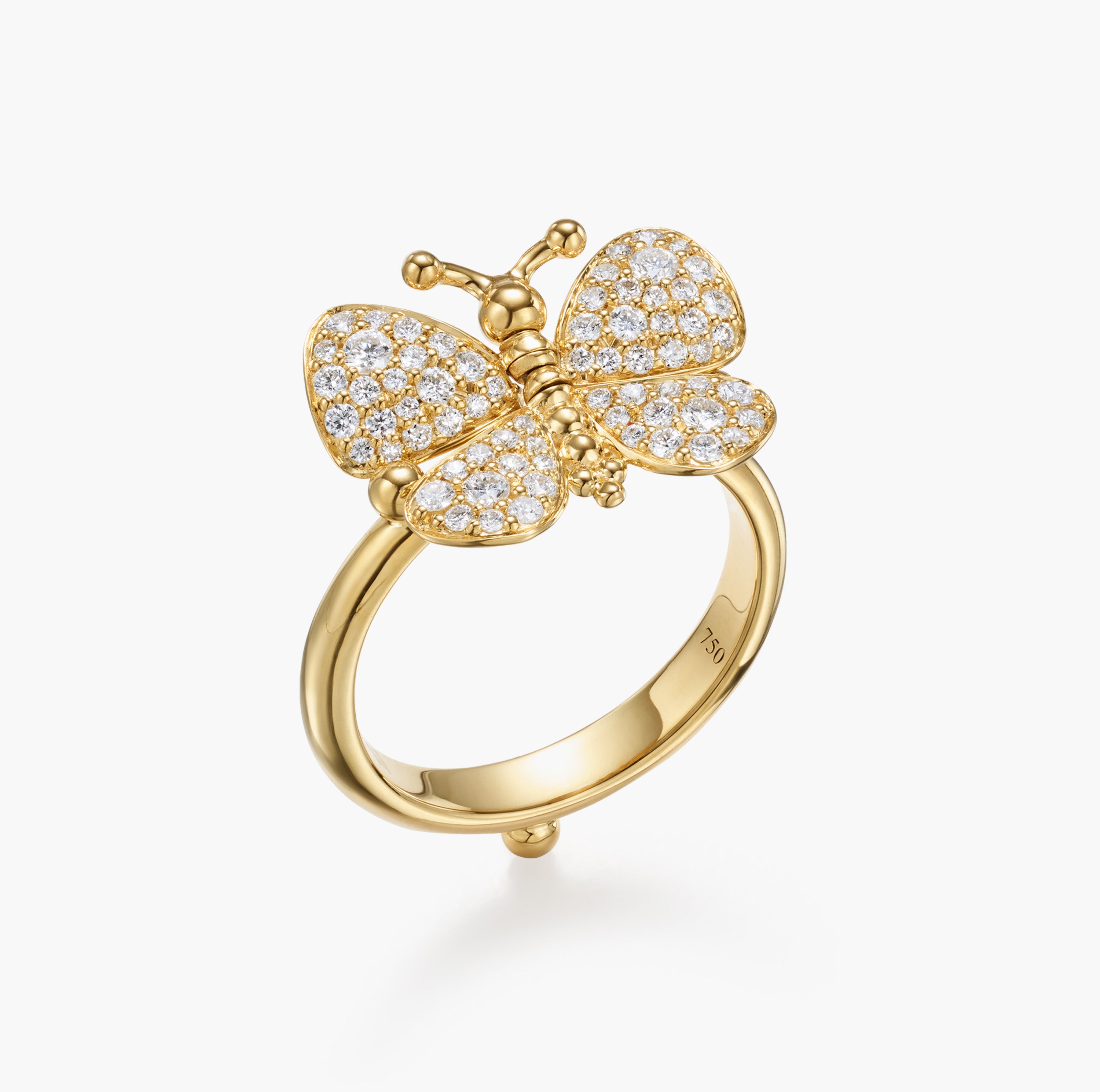 18K Snow Butterfly Ring – Temple St. Clair