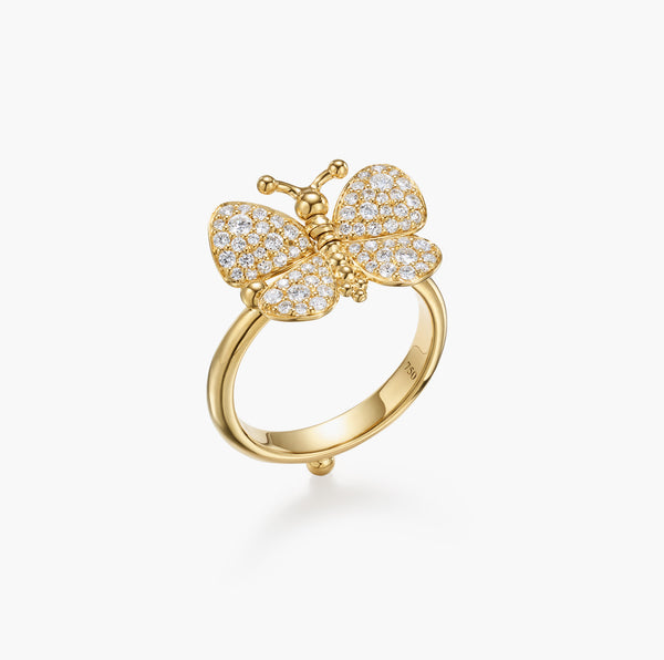 18K Snow Butterfly Ring