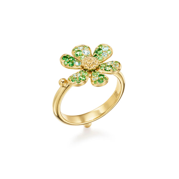 18K Flower Power Paraiba Ring